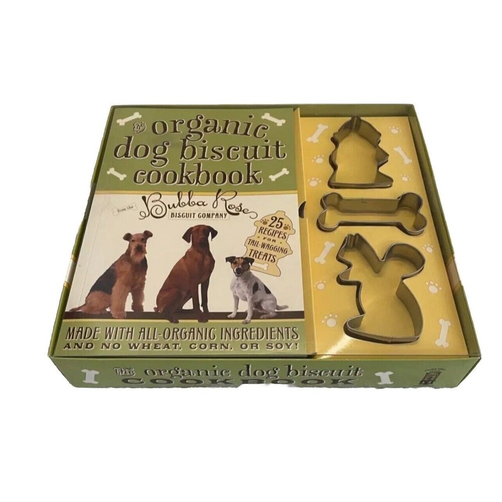 The Organic Dog Biscuit Cookbook Kit Make Homemade Dog Treats NIB Pets Gifts Dog